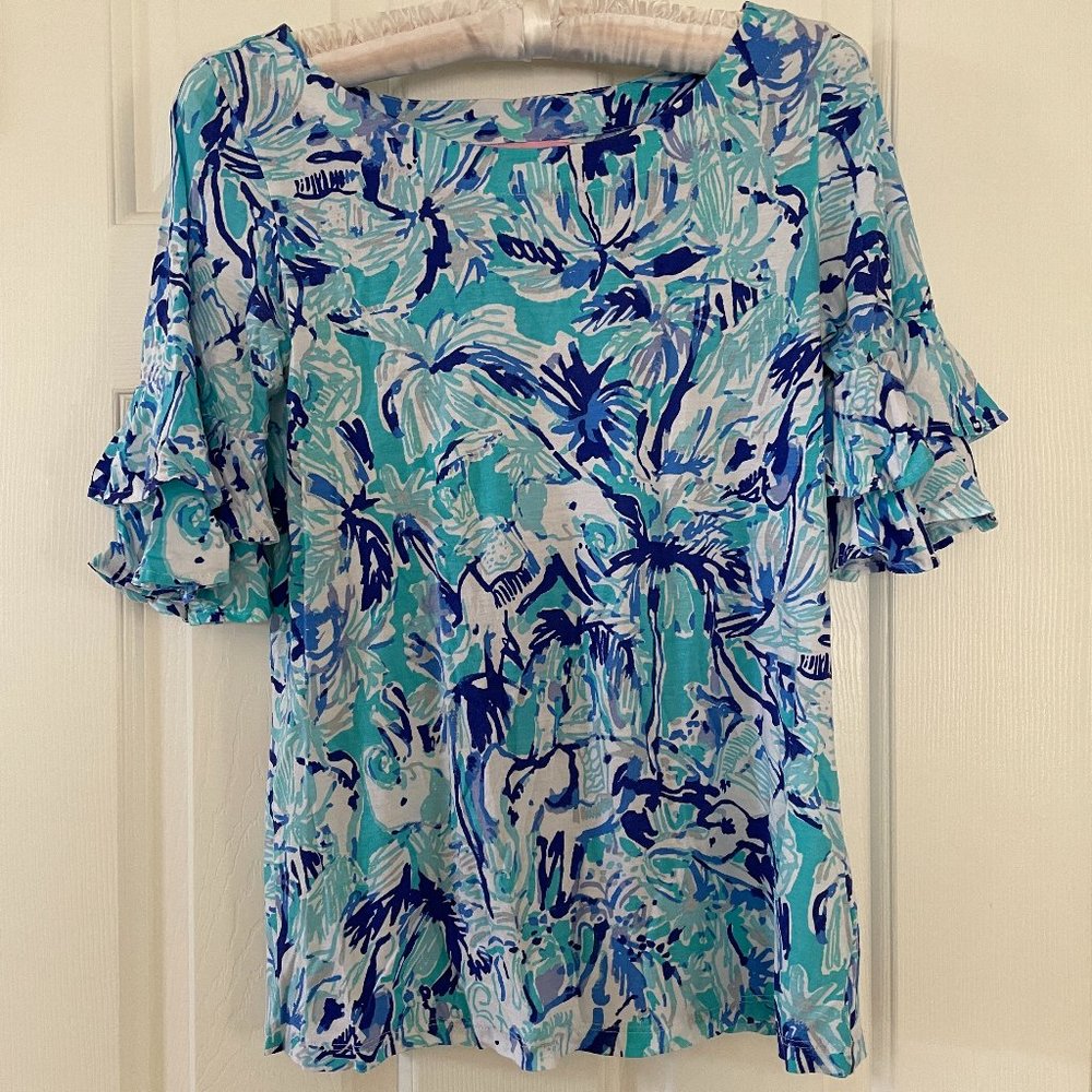 Lilly Pulitzer "Tusk in Sun" blouse XS